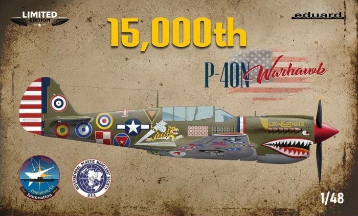 Eduard 1/48 15,000th The Limited edition kit of US WWII fighter Curtiss P-40N Warhawk Warhawk