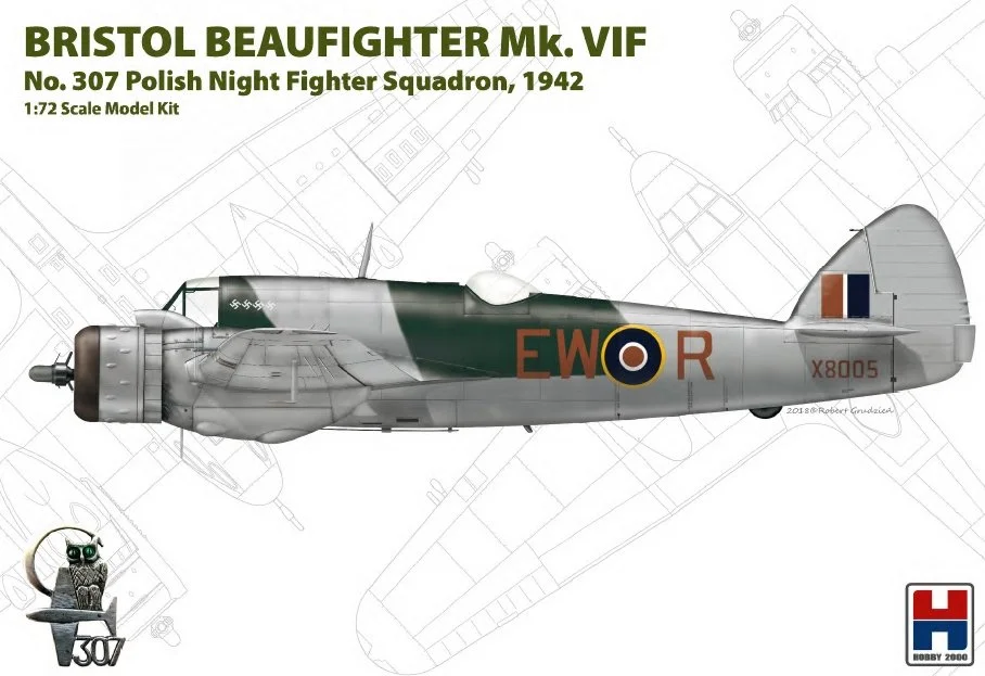 Hobby 2000 1/72 Bristol Beaufighter Mk.VIF (ex Hasegawa)