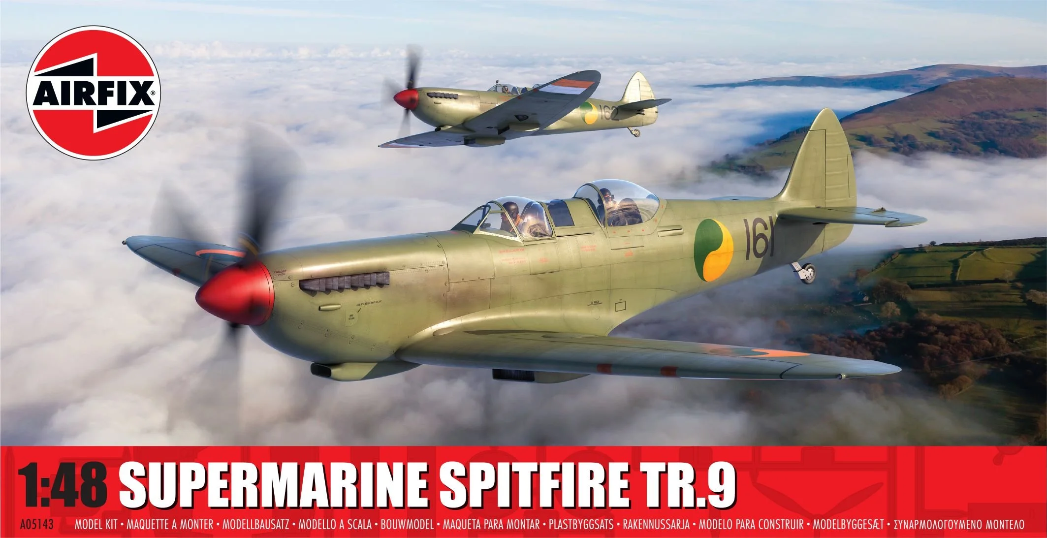 Airfix AX05143 1/48 Supermarine Spitfire Tr.9