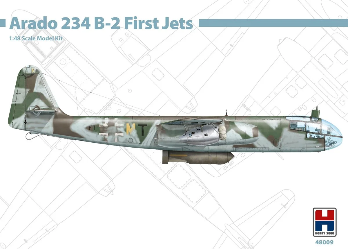 Hobby 2000 1/48 Arado Ar-234B-2 First Jets ex Hasegawa kits
