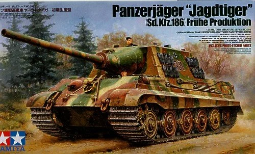 Tamiya TA35295 1/35 JagdTiger Sd.Kfz.186 early version with etched parts