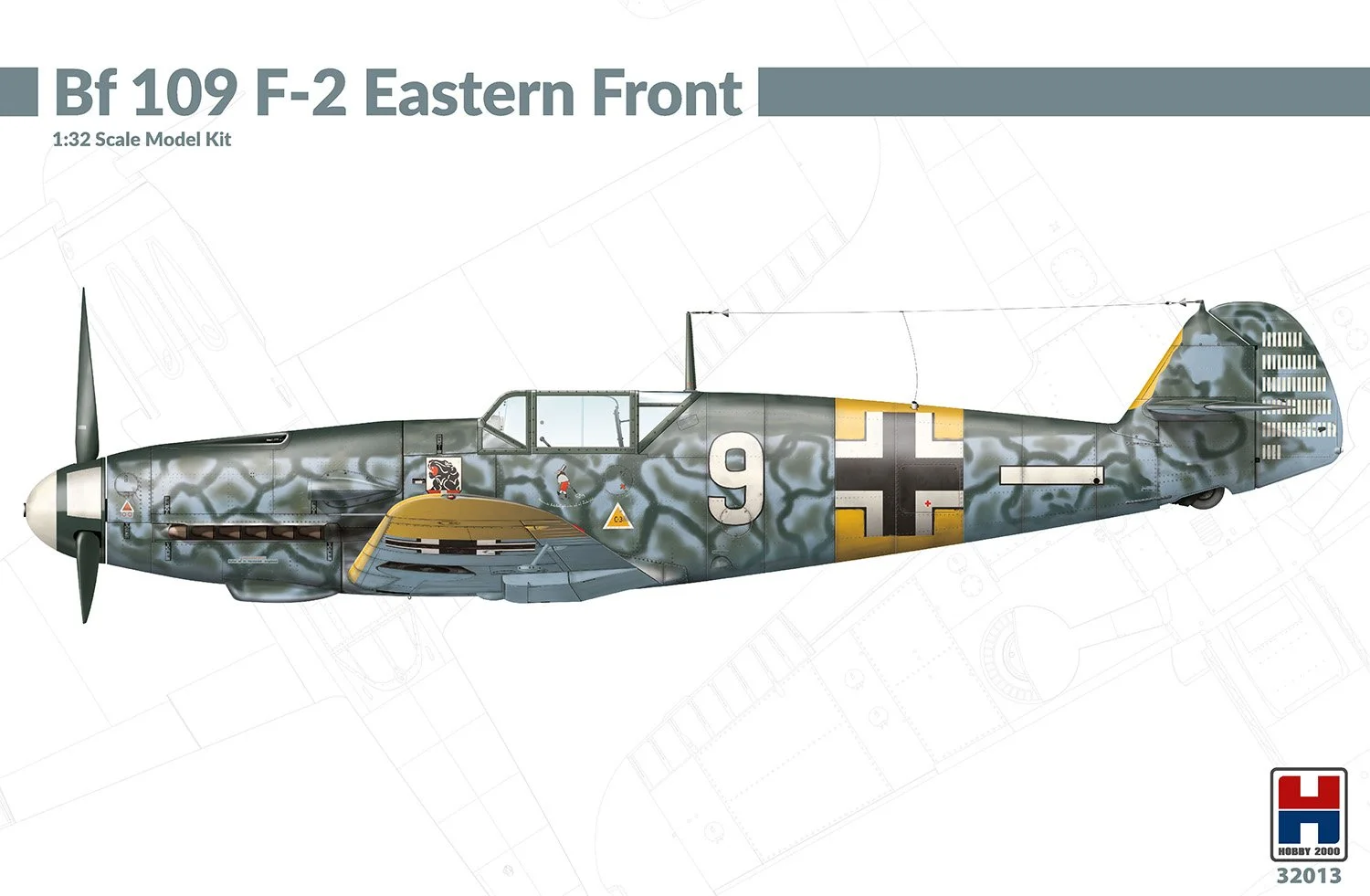 Hobby 2000 1/32 Messerschmitt Bf-109F-2 Eastern Front Hasegawa + Cartograf + Masks + PE Parts