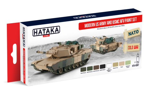 HTK-AS67 Modern US Army and USMC AFV Paint Set