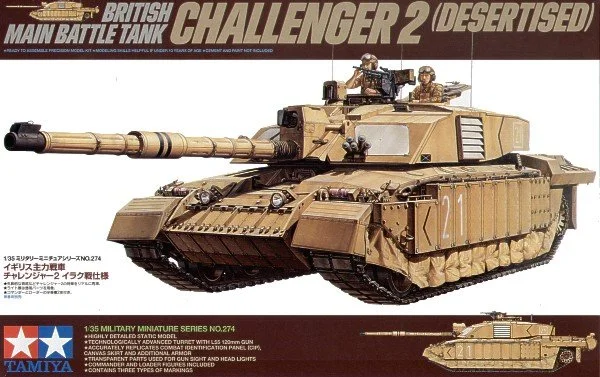 Tamiya TA35274 1/35 British Challenger 2 Iraq (Desertised version)