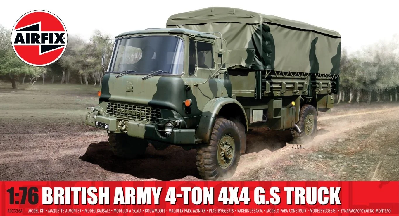 Airfix 1/76 British Army 4-ton 4x4 General Service Truck