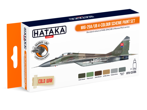 HTK-CS105 MiG-29A/UB 4-colour scheme paint set