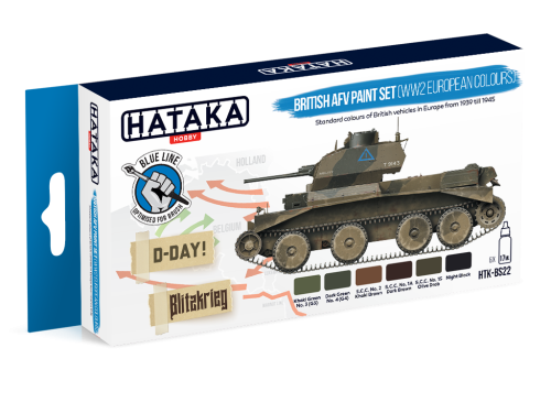HTK-BS22 British AFV paint set (WW2 European colours)