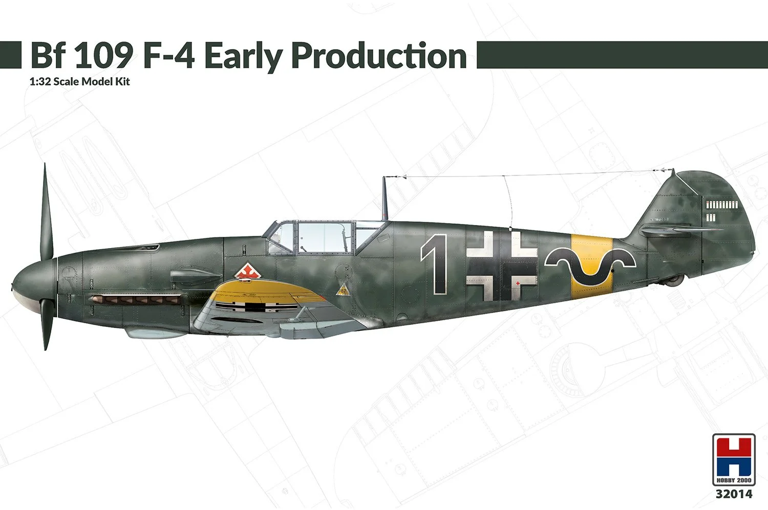 Hobby 2000 1/32 Messerschmitt Bf-109F-4 Early Production Hasegawa + Cartograf + Masks + PE Parts