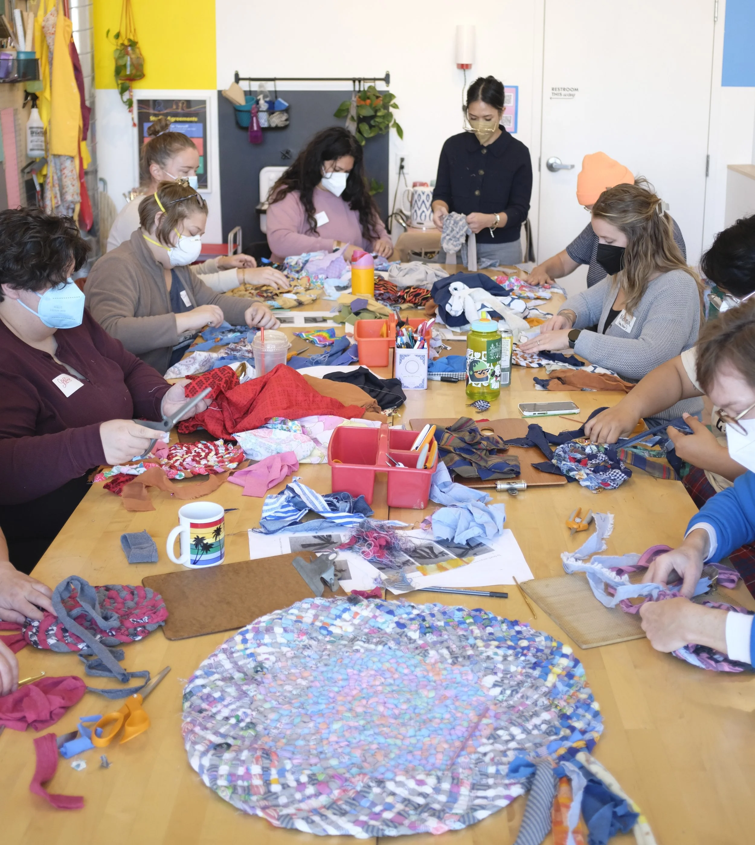 Rug Braiding class 2024.JPG