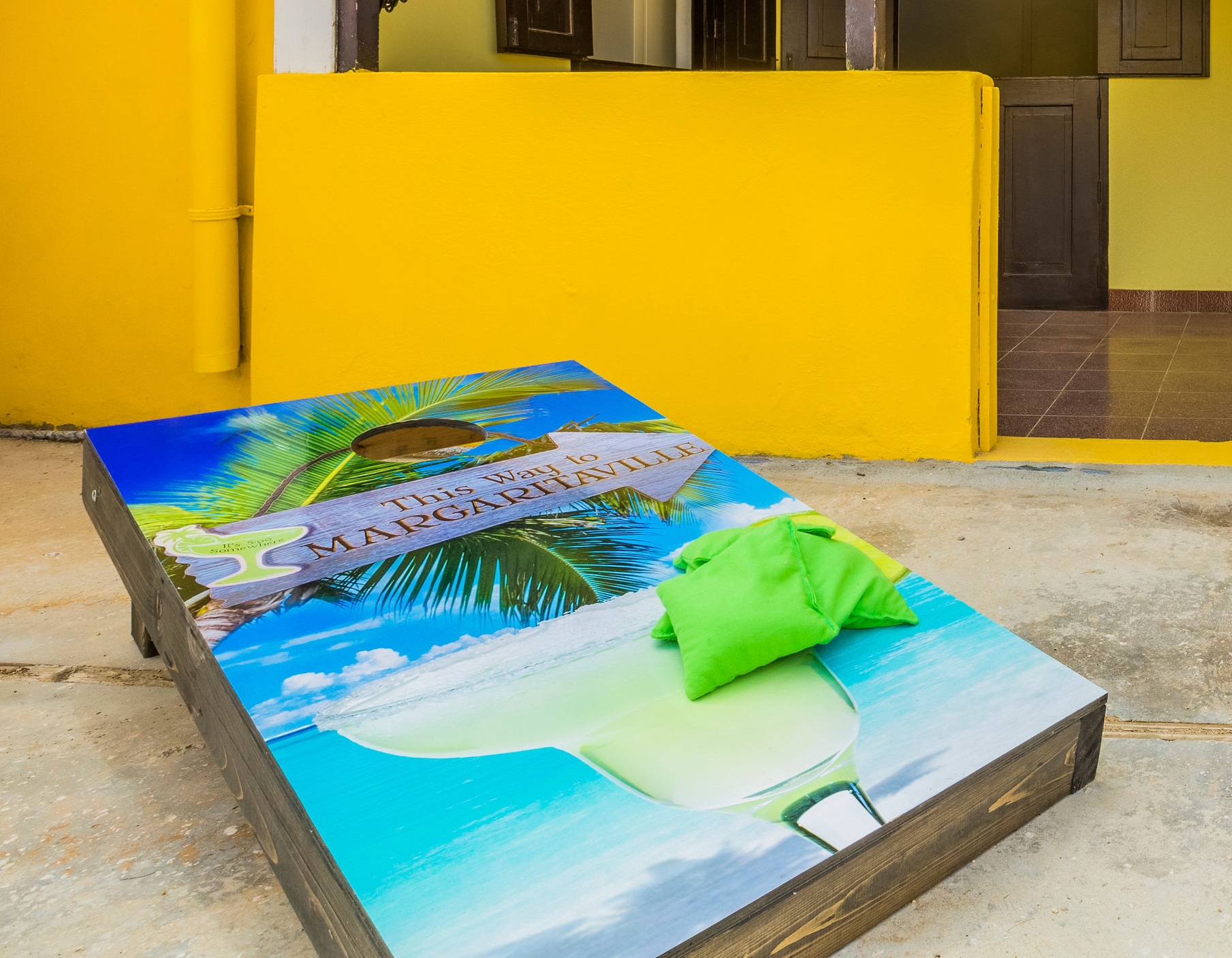 Let's play some corn hole!