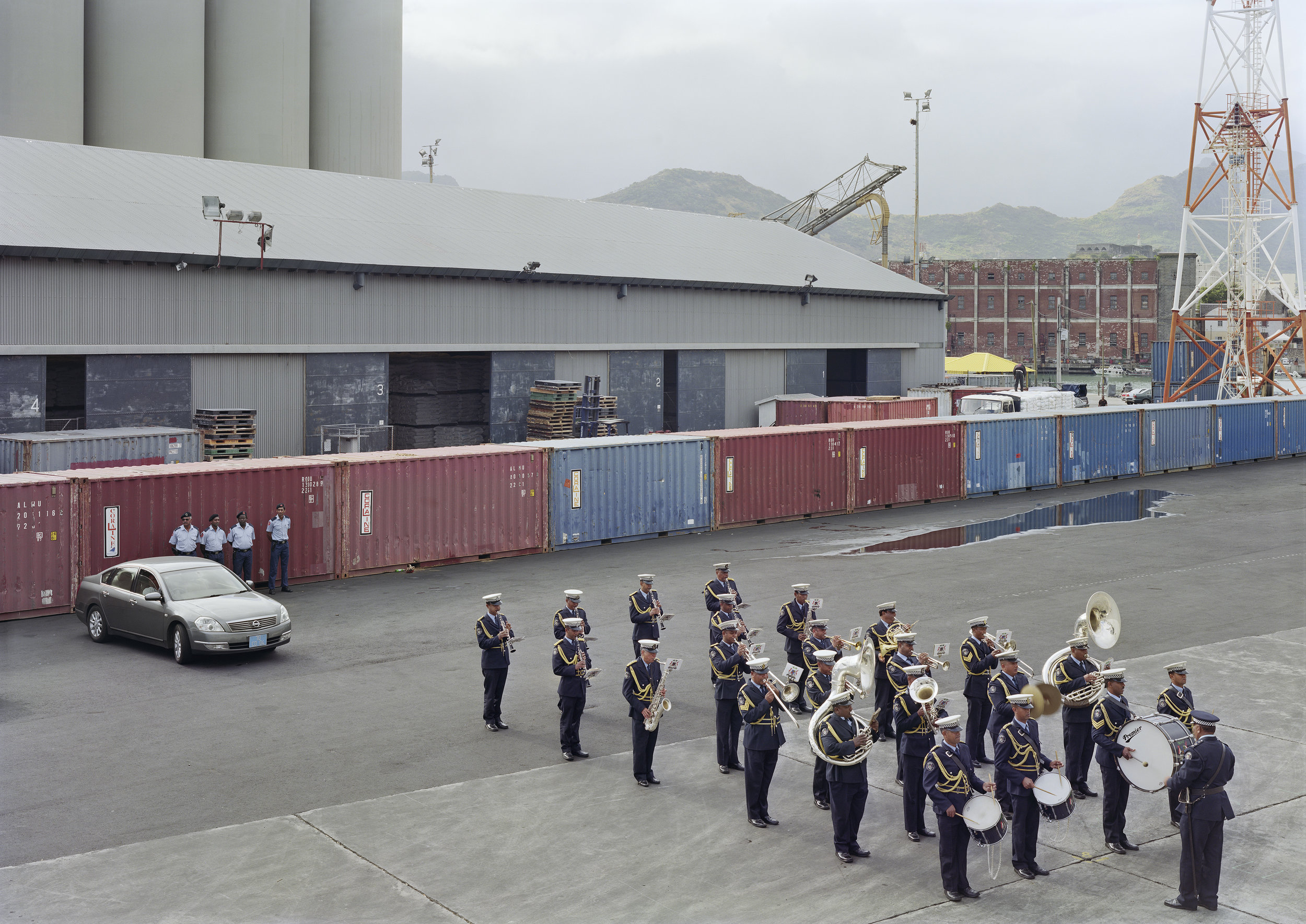 Farewell Band, Departure of USS Arleigh Burke, Port Louis, Mauritius, 2009