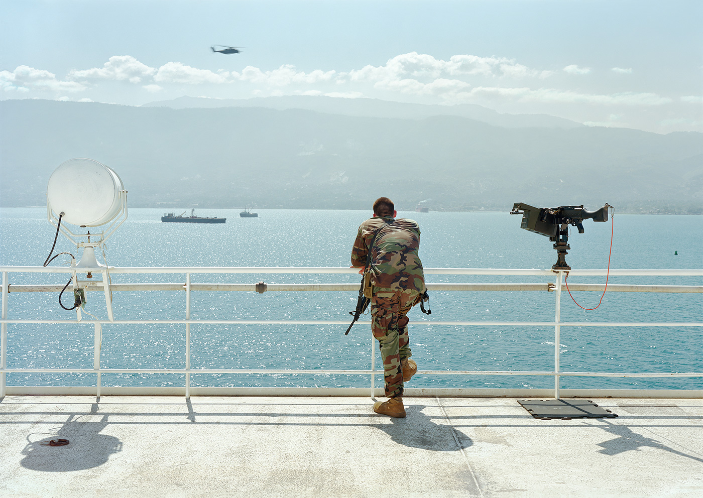 Ship Security, Earthquake Relief, Naval Hospital, USNS Comfort, Haiti, 2010