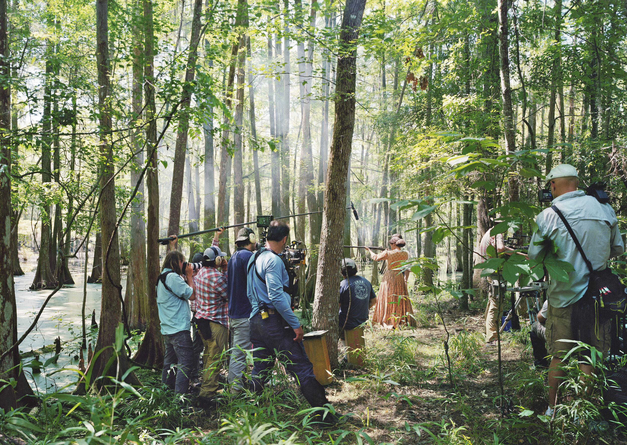 Firing Lesson, Film Set ("Free State of Jones"), Chicot State Park, Louisiana, 2015