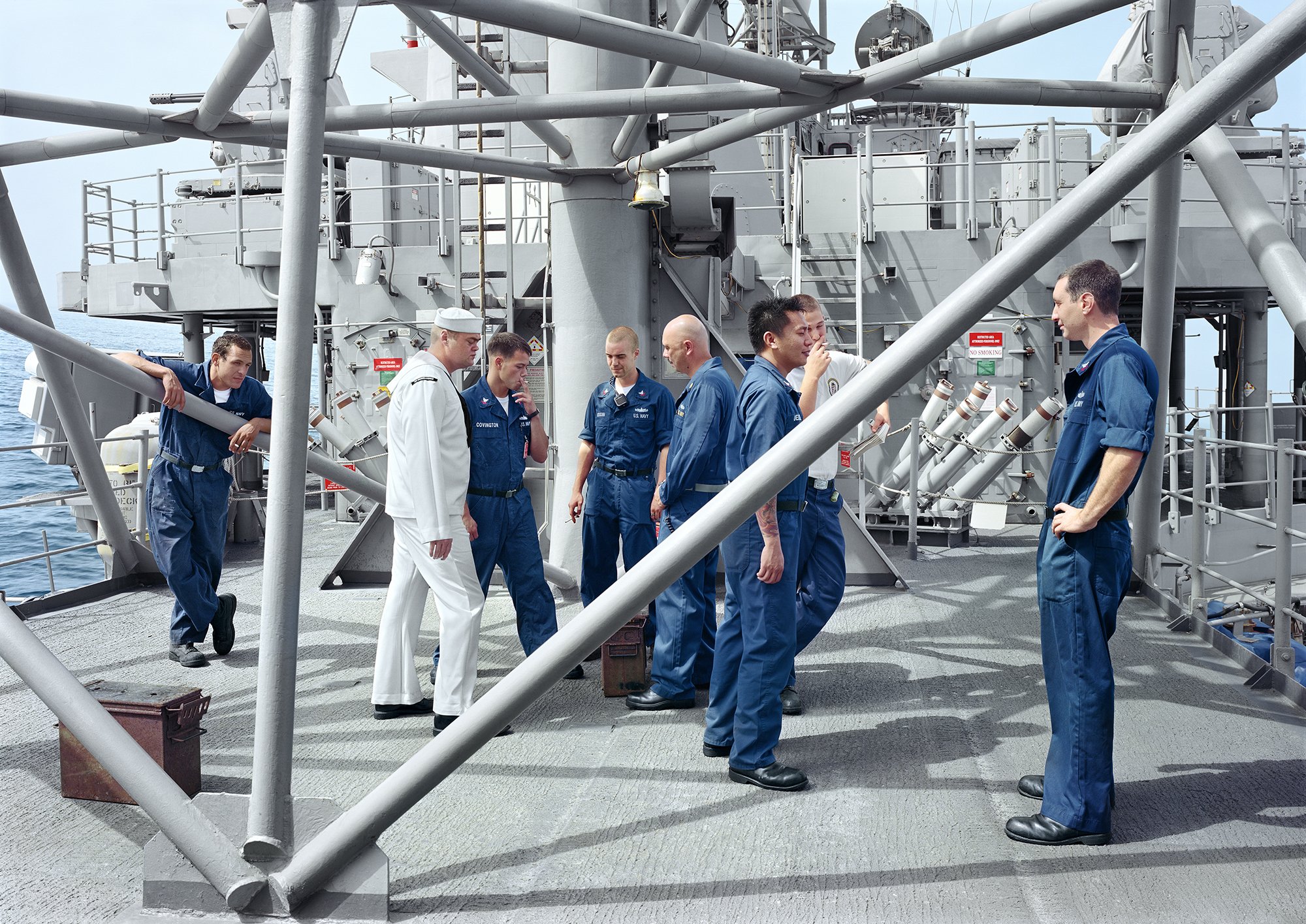 Cigarette Break, USS Chancellorsville, North Arabian Gulf, 2009