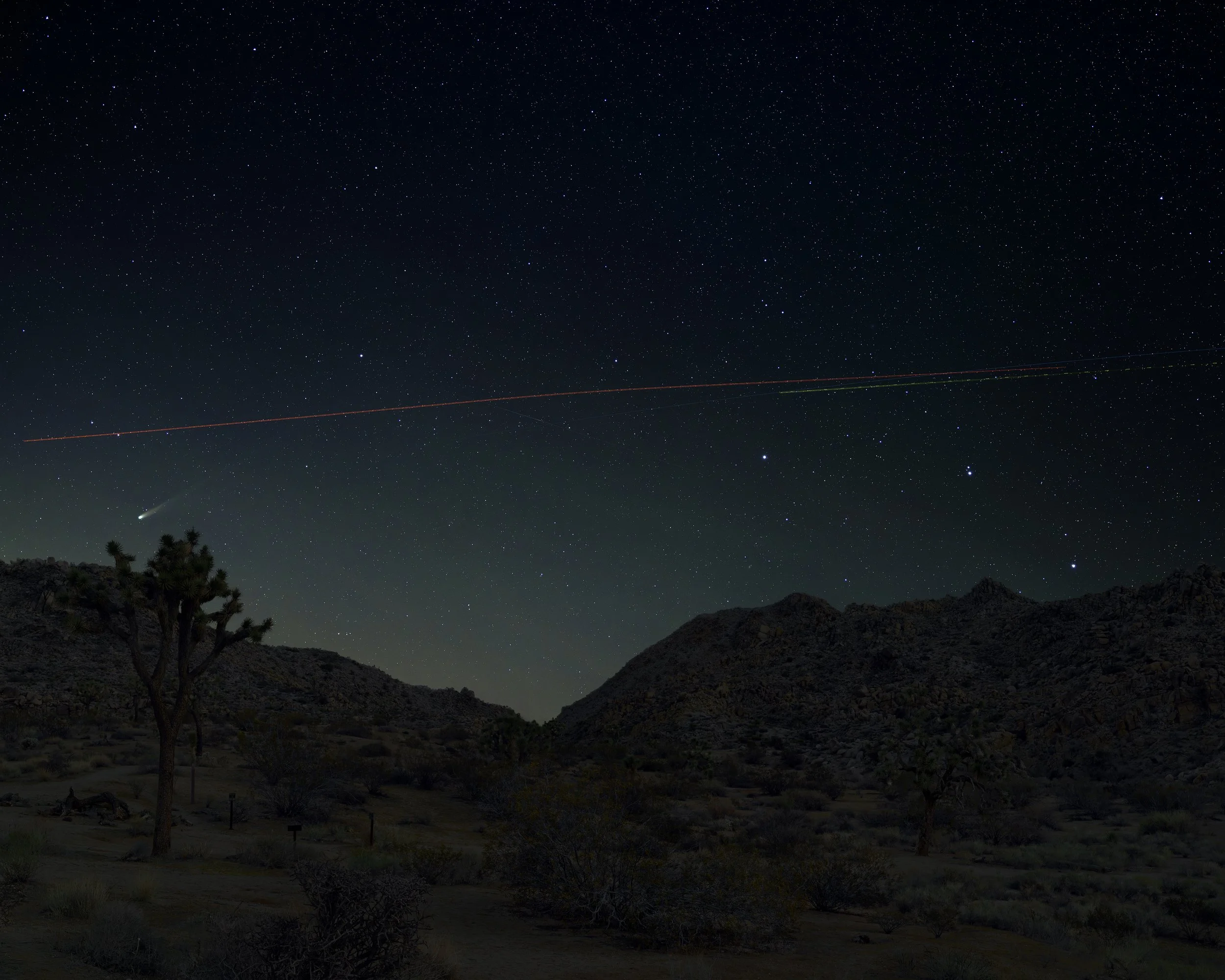 Comet C/2025 A6 (Lemmon), Joshua Tree National Park, California, 2025