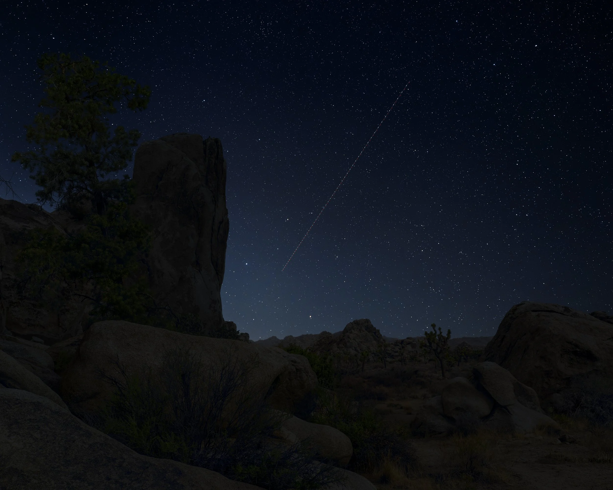 Mars, Regulus, and Leo Minor, Joshua Tree National Park, California, 2025