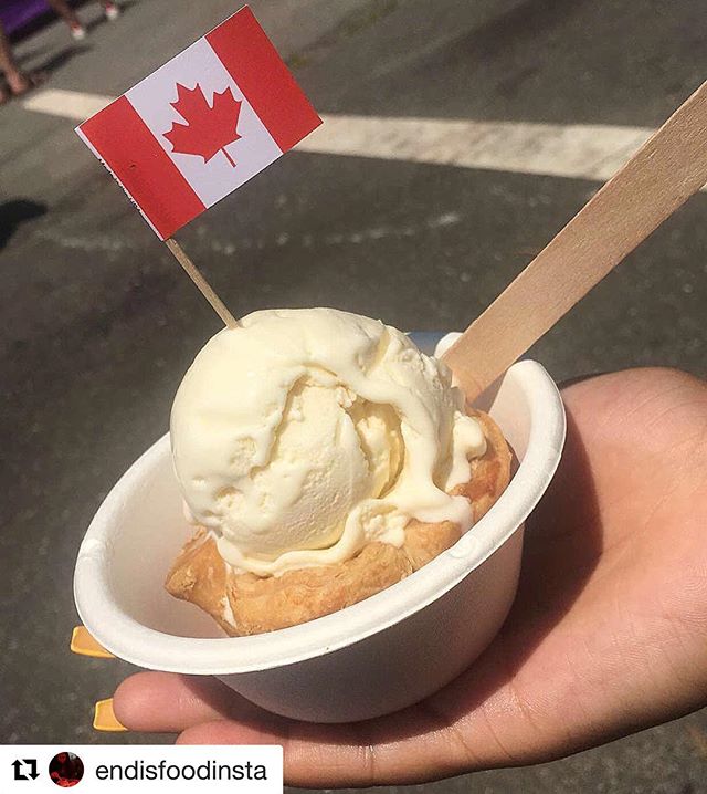 It&rsquo;s another beautiful Saturday! Come visit us today at @smorgasburg and enjoy a butter tart a la mode! Thanks for stopping by @endisfoodinsta 🇨🇦 .  #buttertart #smorgasburg #williamburg #brooklyn #dessertsofinstagram #btarts #bluemarbleicecr