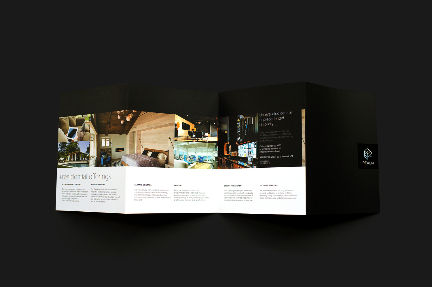 Realm sales booklet design