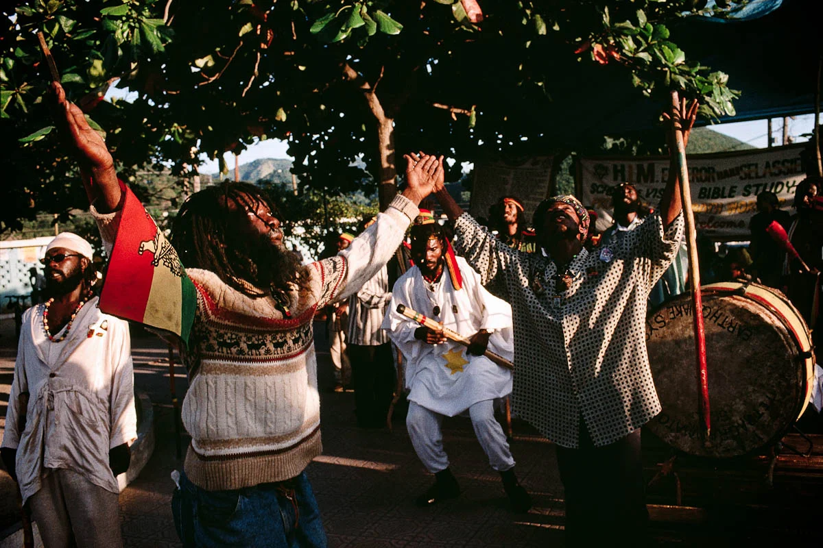 Nyabinghi drumming ceremony