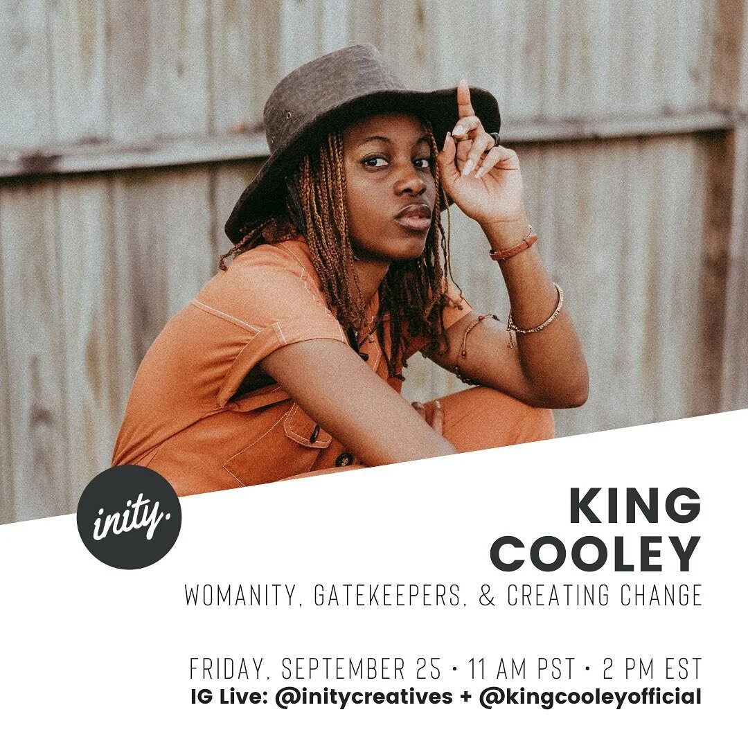 On IG Live today: Atlanta-based hip-hop artist, art director, and public speaker, @kingcooleyofficial. Join us as we discuss her musical trajectory and upcoming projects, experiences unique to women in music, and the future of Black creatives. ✨ // 1