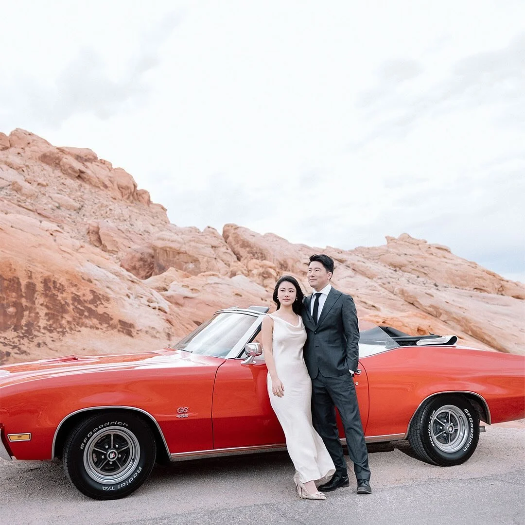 C&amp;J, on digital &amp; film ❣️

photoshoot details
location 1 @valley.of.fire 
location 2 @dtlv 
muah @mstudio_lasvegasbridalmakeup 
car rental @drivevinty 
dress @reformation

#vophotoco
#nevadaweddingphotographer 
#elopementphotographer 
#califo