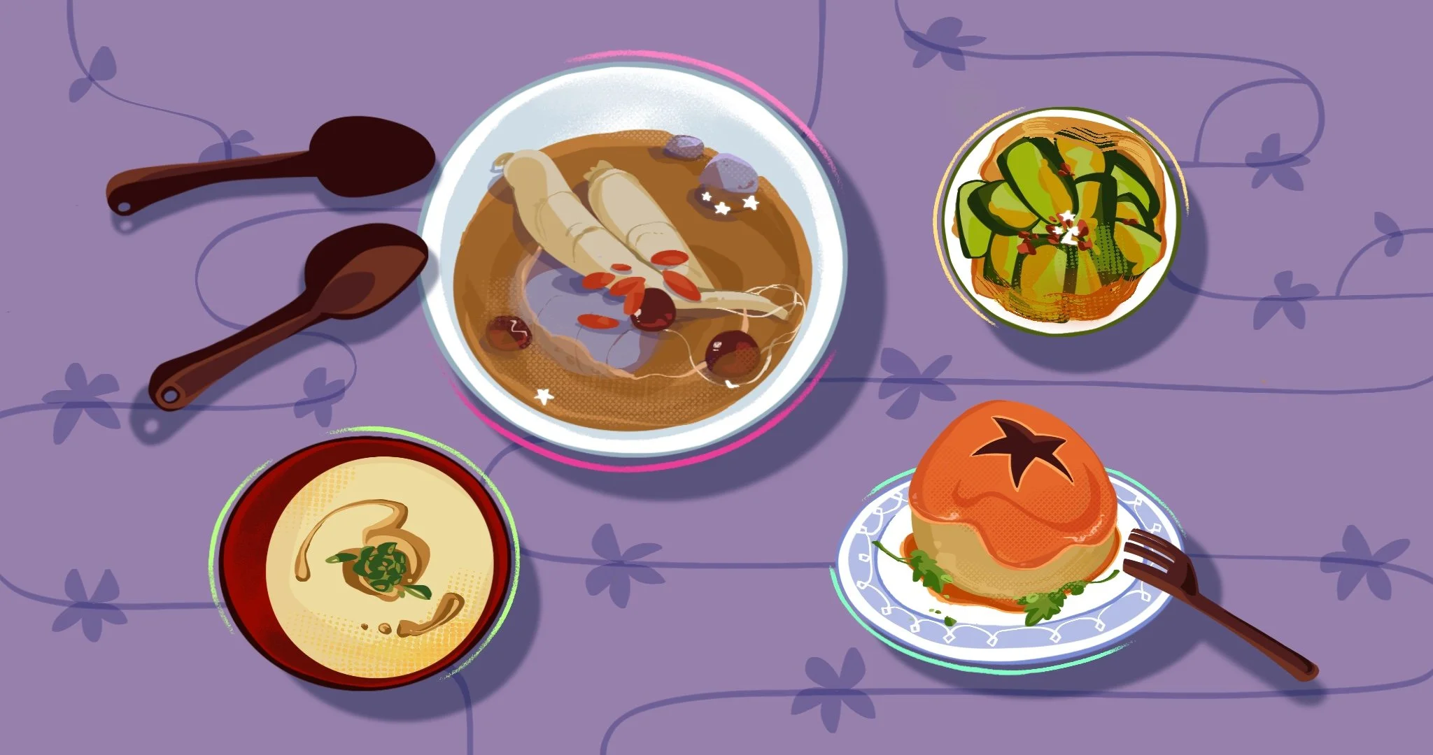  Background painting for short film:  Starchild  (directed by Kelly Chen) 