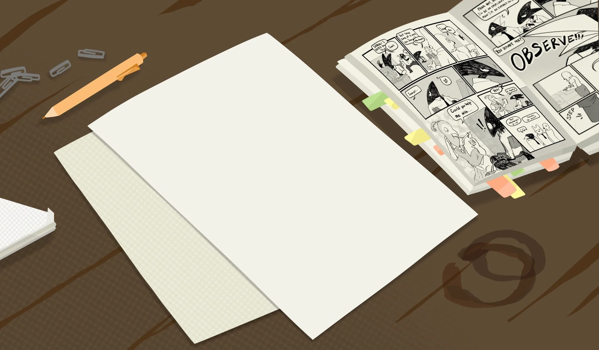  End credit card for short film:  Feathers &amp; Fur  (directed by Frenchie Mariñas) 