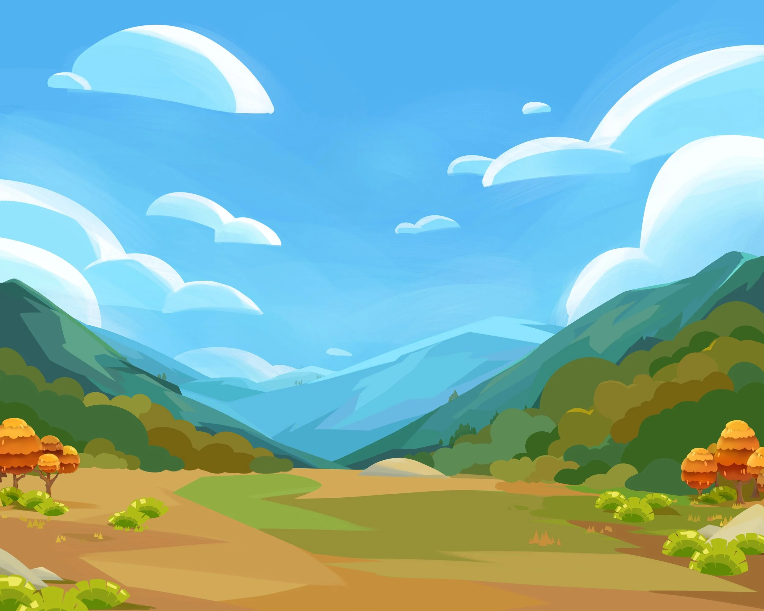  Background painting for short film:  Dokkaebi  (directed by Sooyeon Bae) 