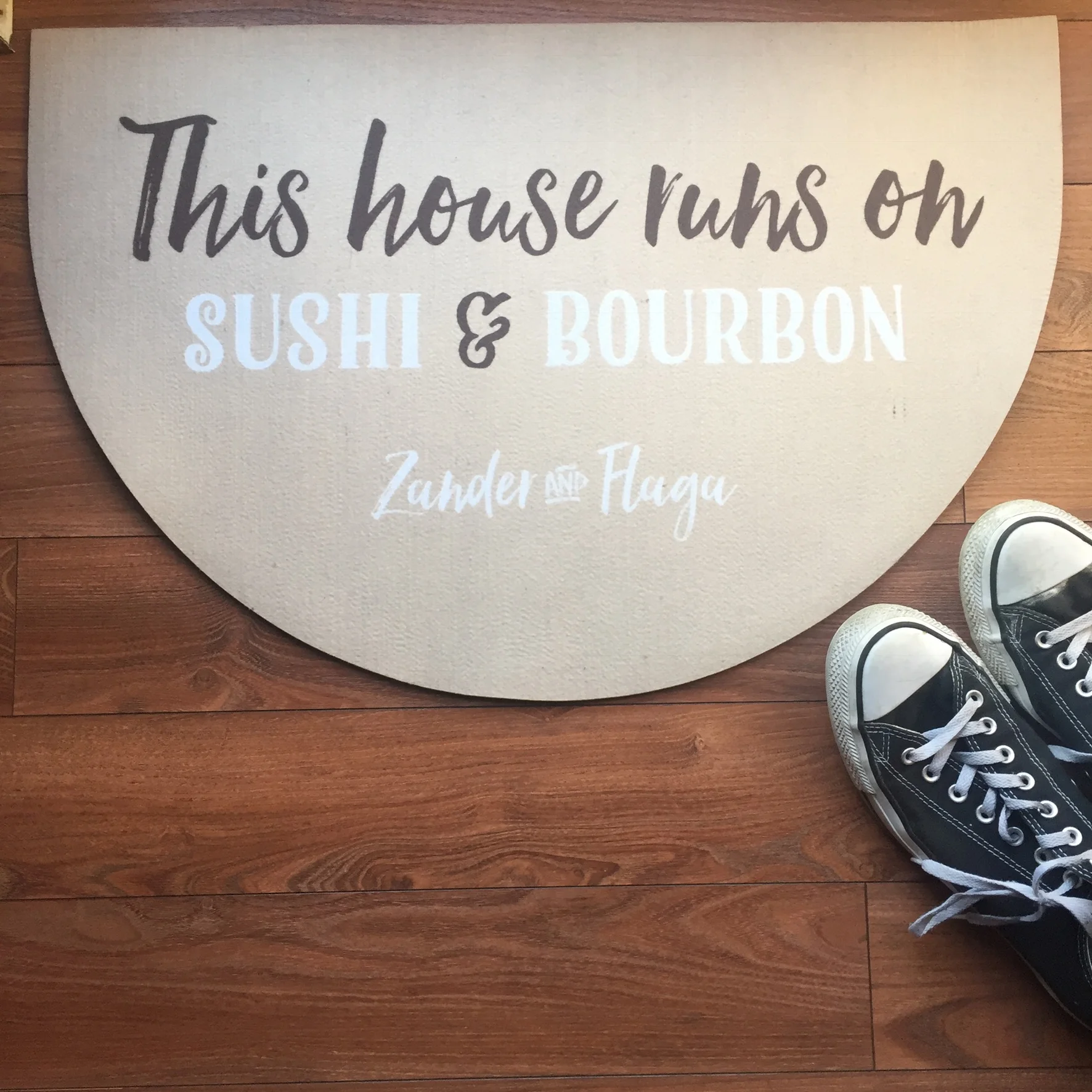 This house runs on Sushi & Bourbon doormat