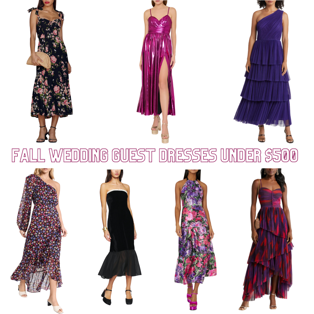 Fall Wedding Guest Dresses Under $500