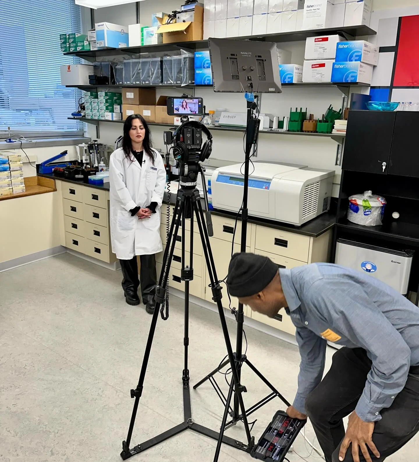 Some behind the scenes of Giulia&rsquo;s and Ronnie&rsquo;s JoVE protocol 🎬🎬🎬🎞️🎞️🎞️📽️📽️📽️