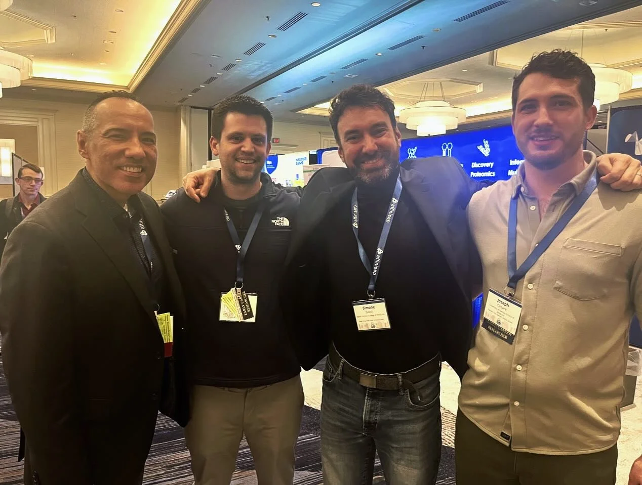 With Prof. Peder Lund (Case Western), the MD-PhD candidate Joseph Cesare and Mr President of the US HUPO (and mentor of us all) Dr. Ben Garcia 😎😎😎 It is like feeling young again 😂😂😂