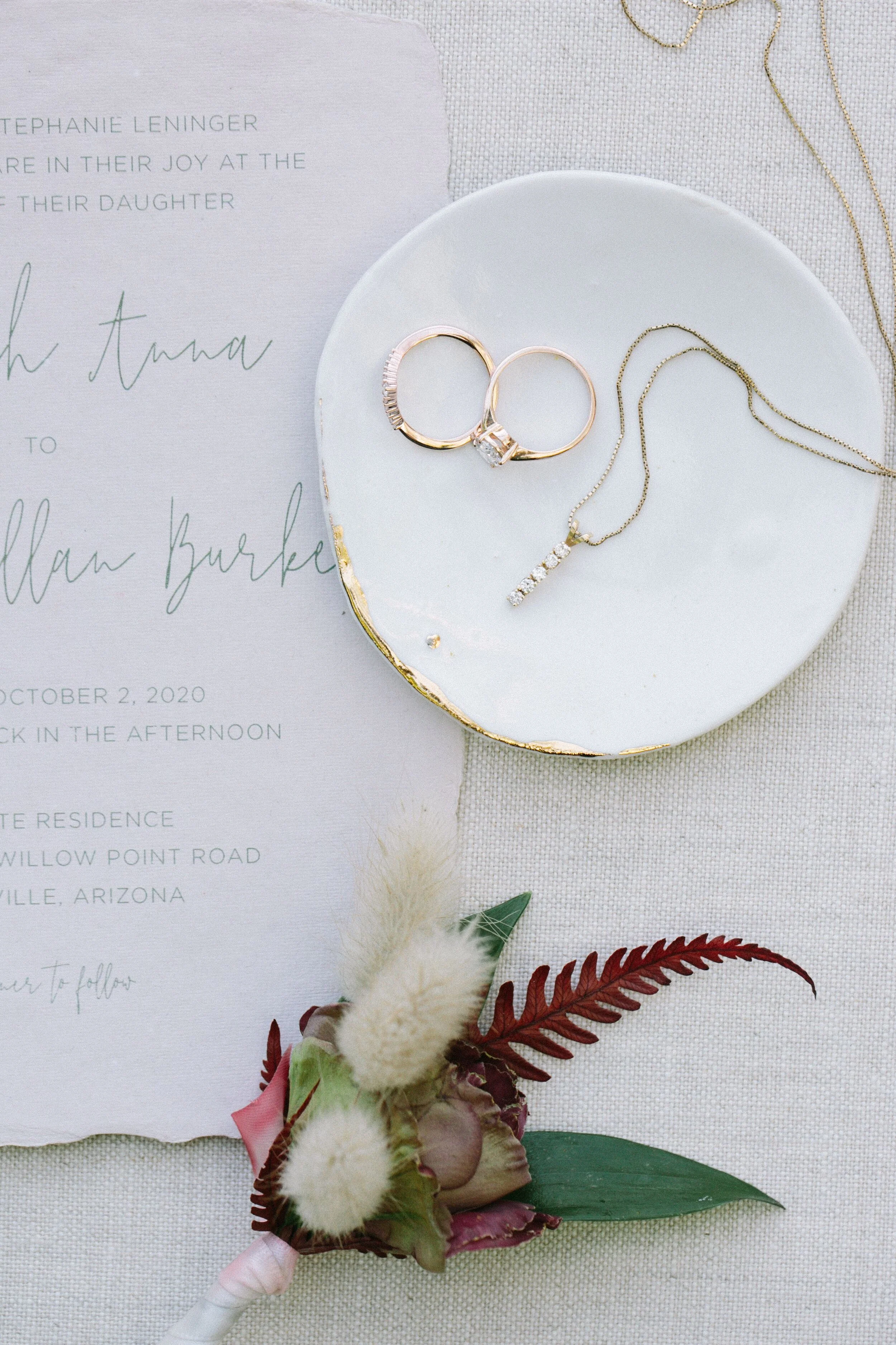 Handmade Paper Nature-Inspired Wedding Invitations with Hand Drawn Florals // Hazel Eye Designs