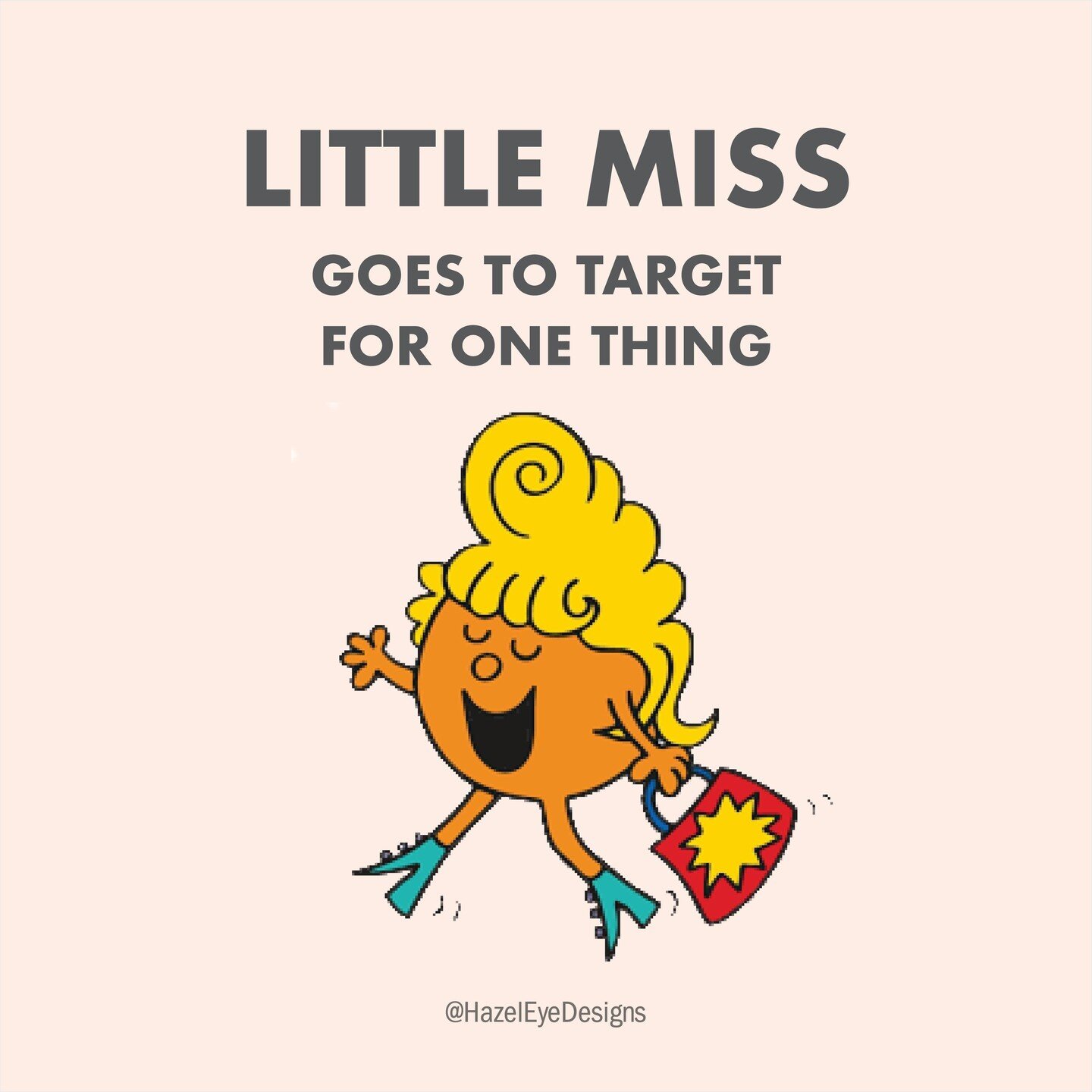 I'm not one to jump on the meme train, but this has literally been me this entire summer since we moved into our new home 😂 Honestly, though - can anyone go to Target for just one thing?! Not sure it's possible.⁣
⁣
Happy Monday!⁣
⁣
#littlemiss #targ