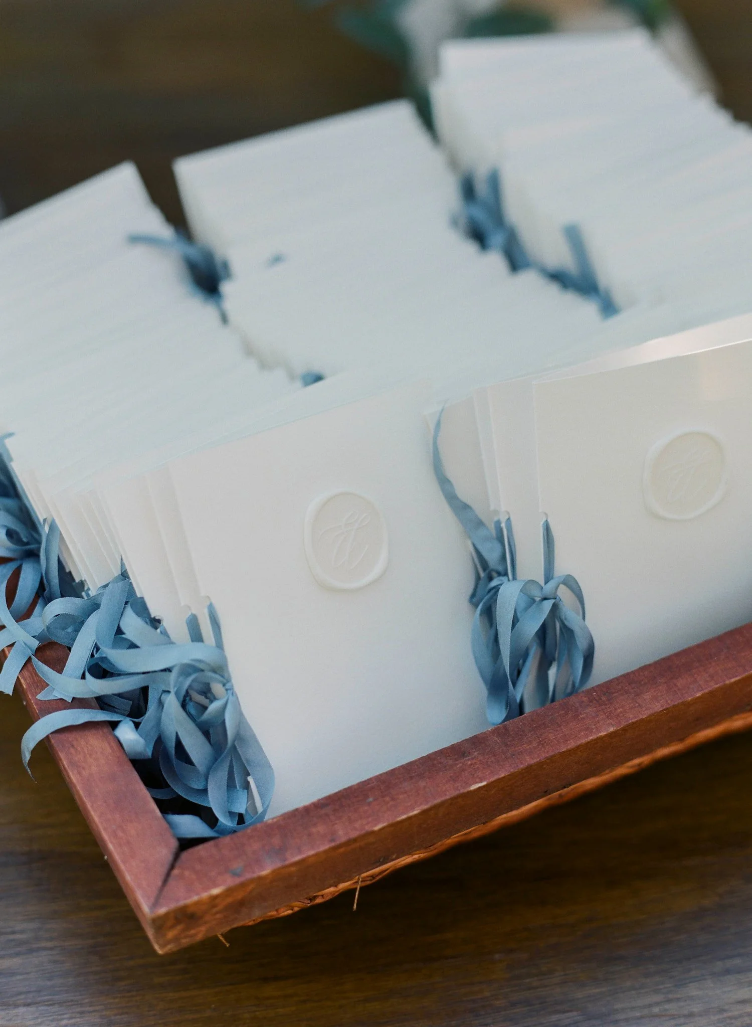 Wedding ceremony program featuring a custom watercolor map of the private Steamboat Springs property, helping guests navigate the mountain venue.