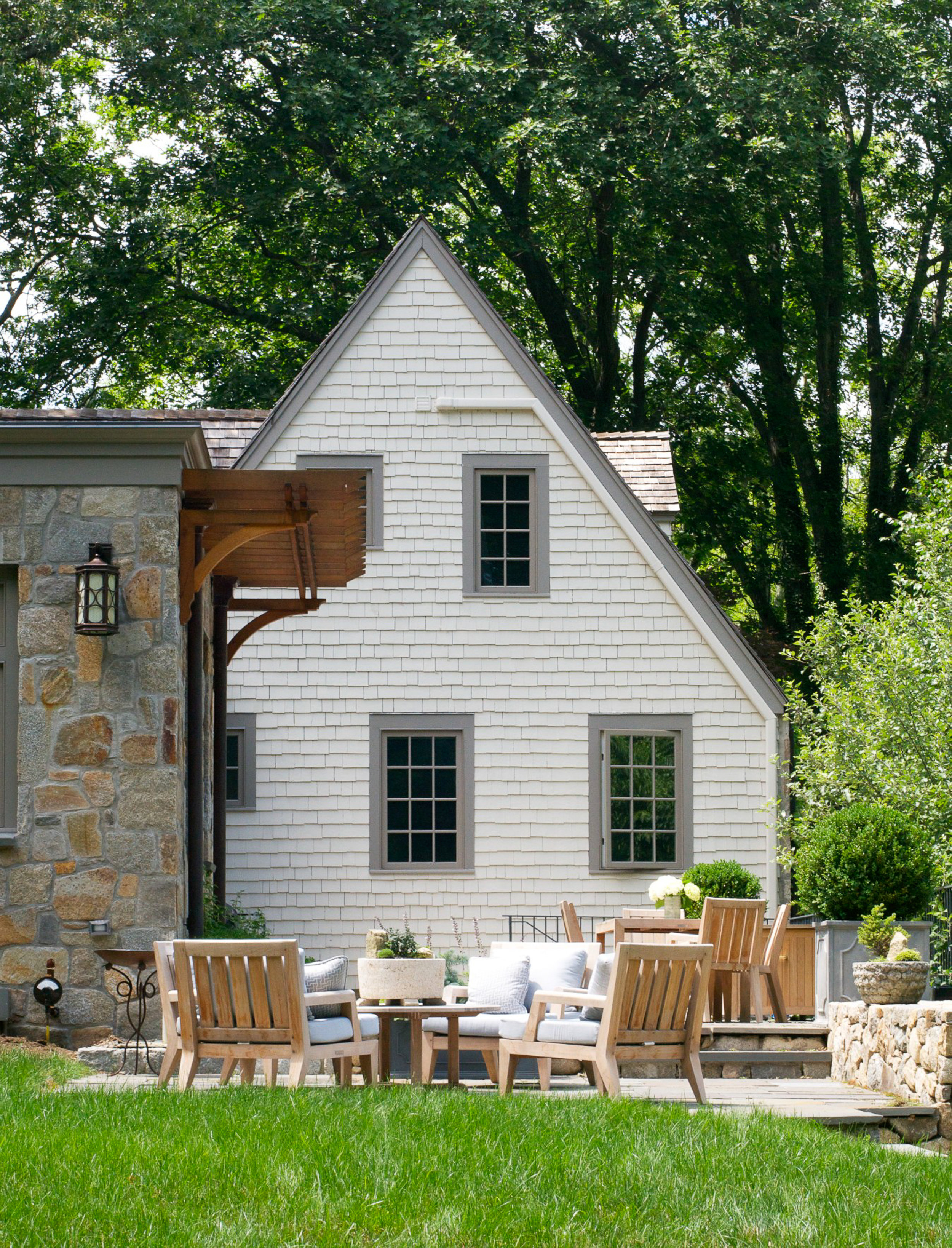 Stone Patio Lounge Area