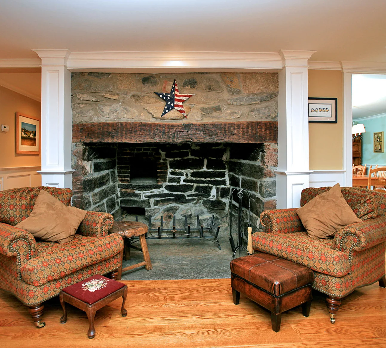 Antique Great Room Fireplace