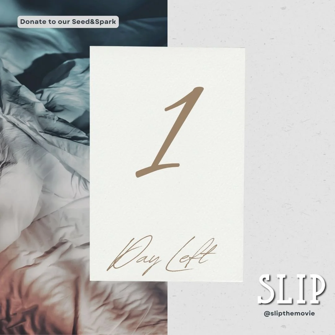 🚨 ALERT: FINAL 24 HOURS

TODAY is the FINAL day to support Slip's Seed&amp;Spark Crowdfunding Campaign! Your incredible support has brought us so far, and now we&rsquo;re racing towards the finish line. This is your last chance to be a part of somet