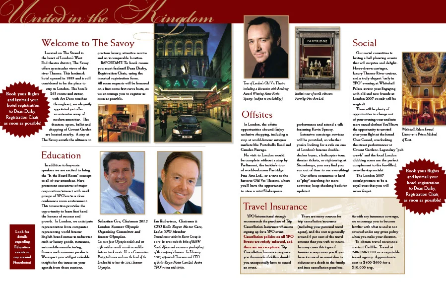 Inside of newsletter