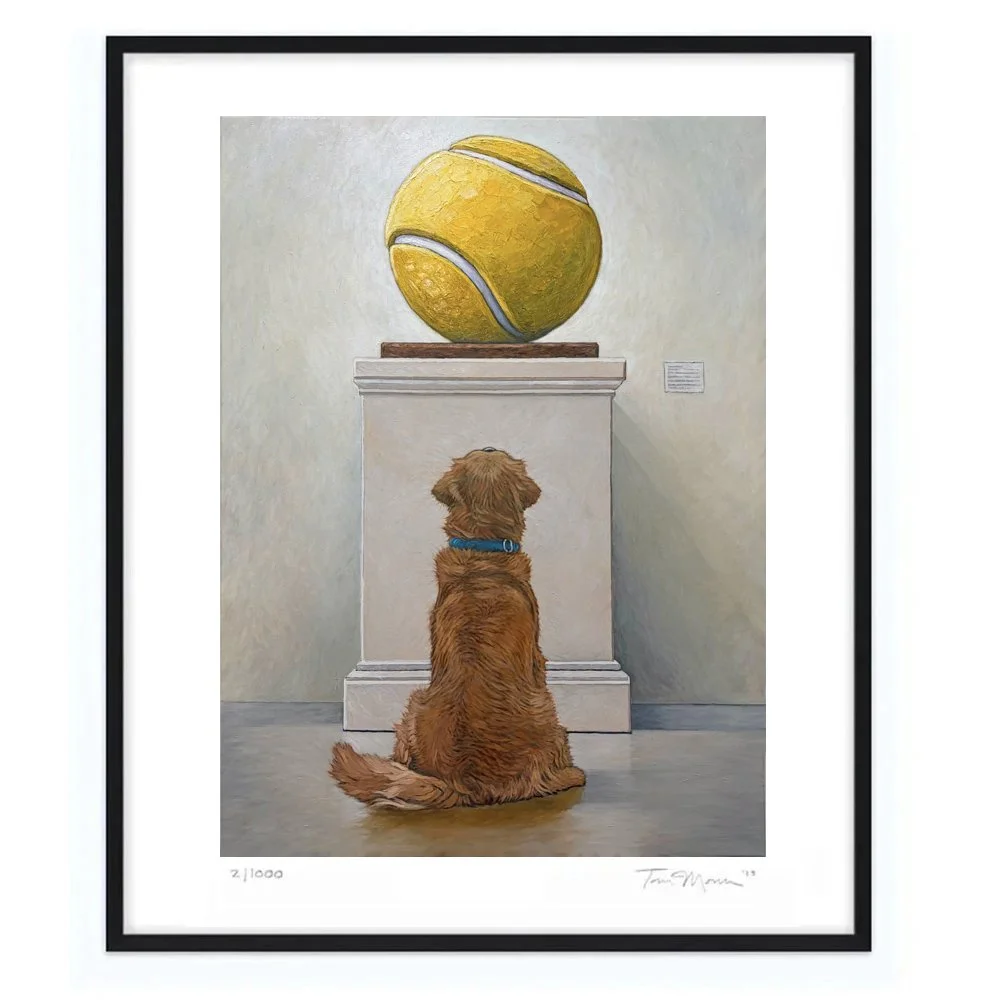 A Golden Retriever at the Museum:  The Sculpture