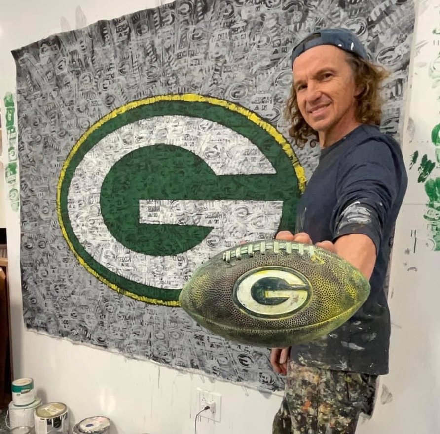 Acrylic Paint Set inspired by the NFL Green Pay Packers Team