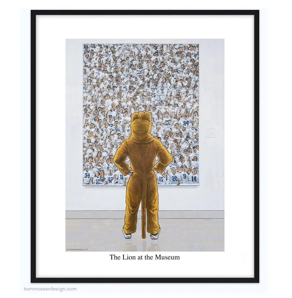 "The Lion at the Museum" - Penn State Wall Art