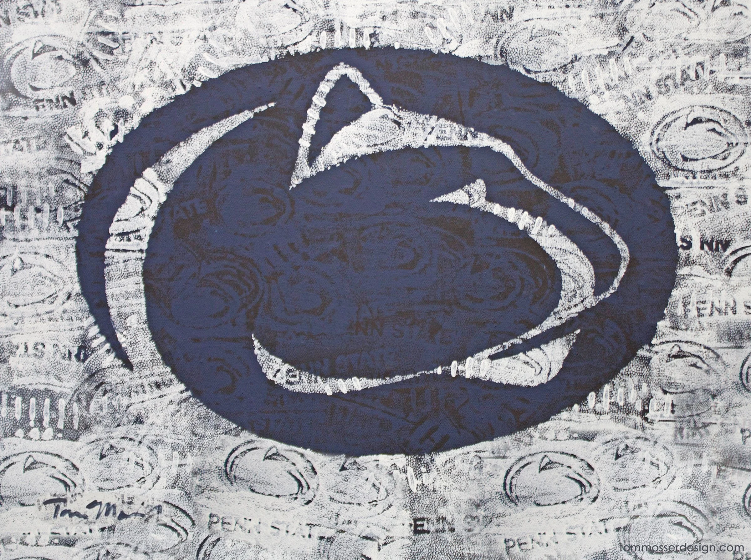 The Penn State Lion logo (white background)
