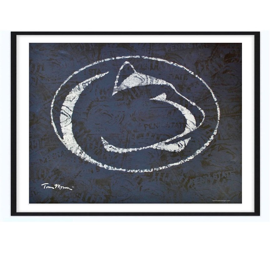 Penn State Logo Wall Art —  Penn State football art