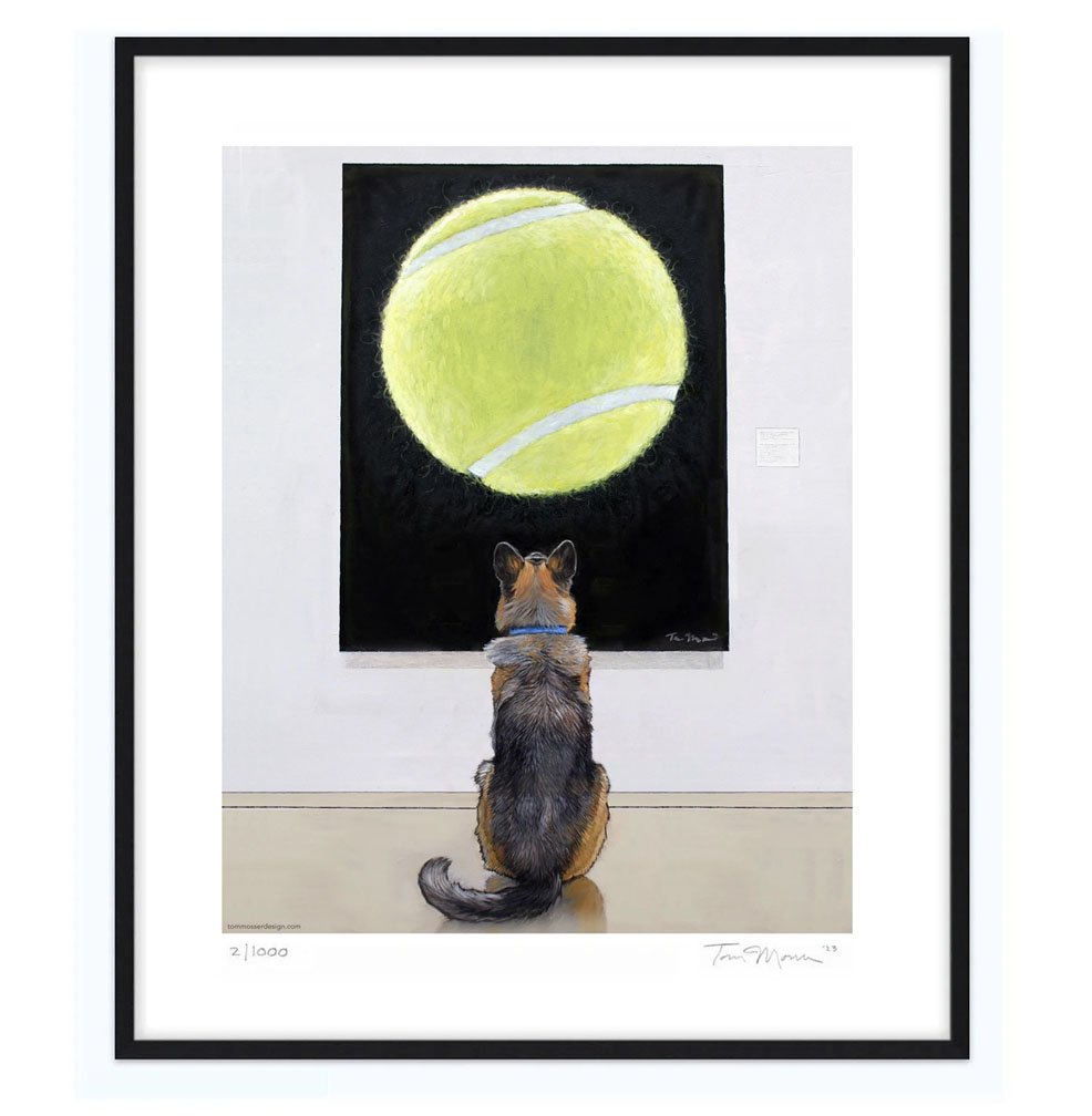 “A German Shepherd at the Museum” – Dog Art Print Series