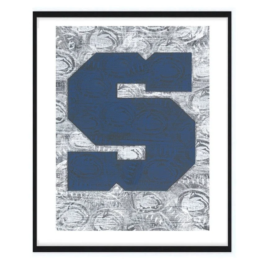 Penn State Varsity “S” Wall Art — Penn State Football art