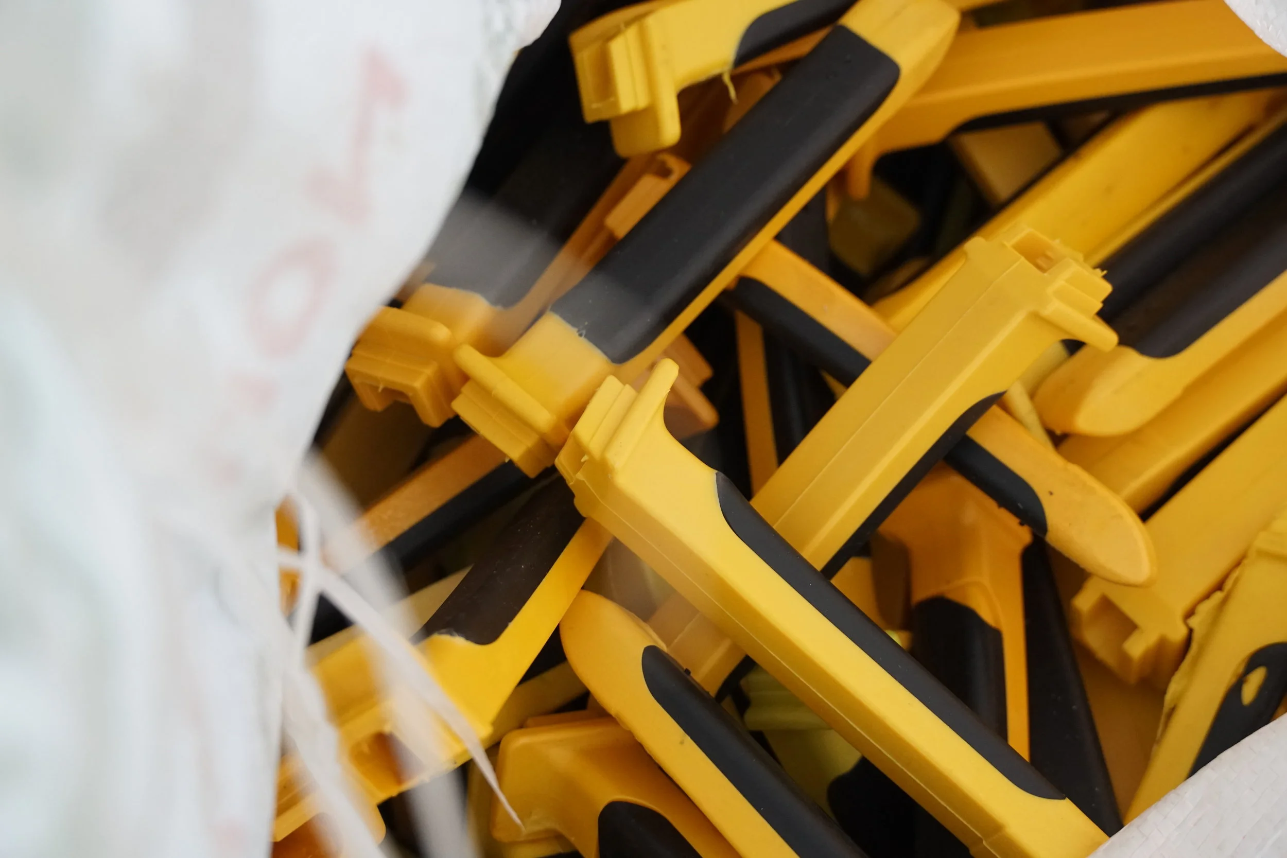 Hami Plastic specialses in recycled plastic products - like these handles for tools.