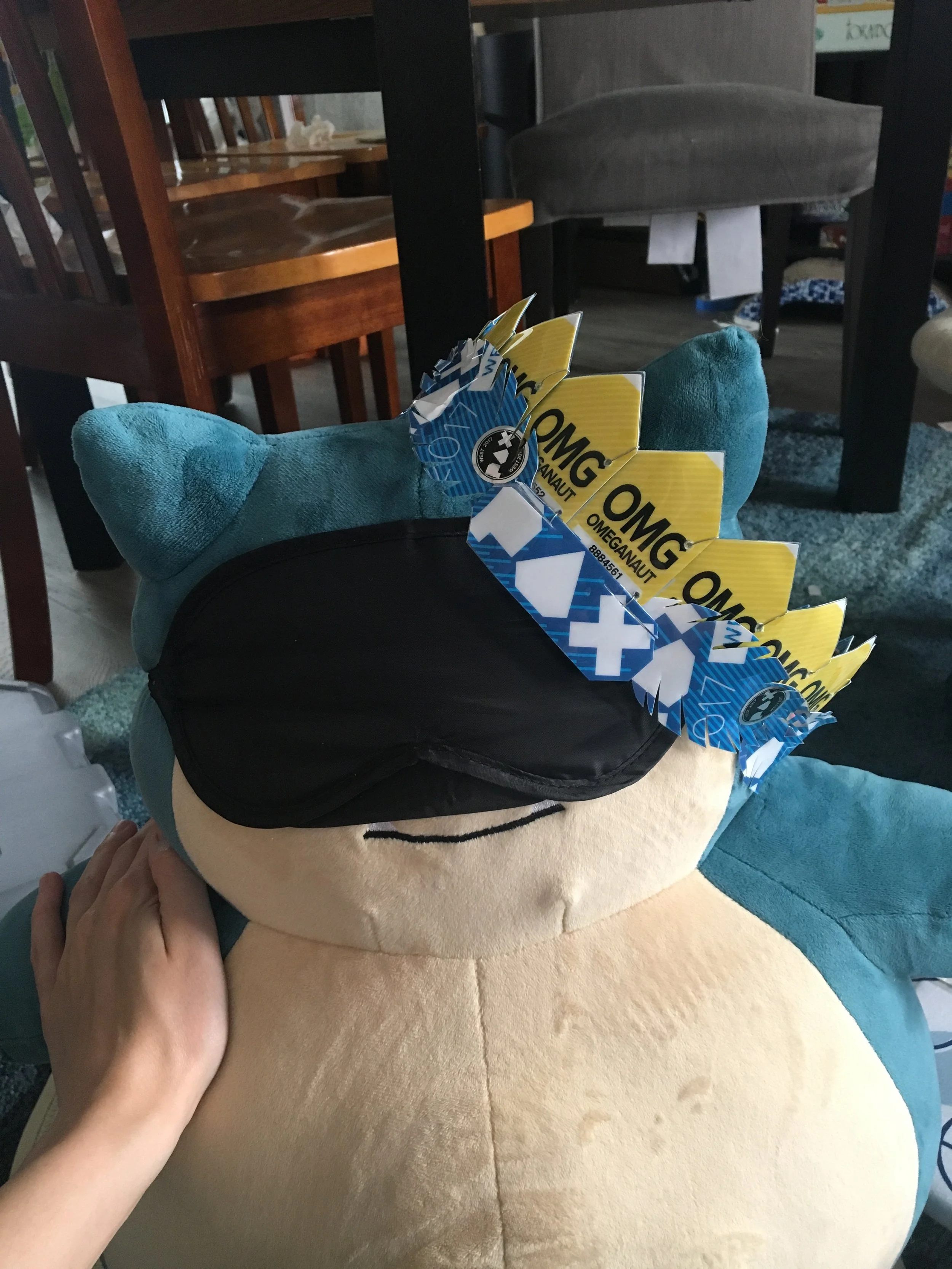 The 2018 crown was smaller, but I still wanted to model it on last year’s plush toy for consistency.