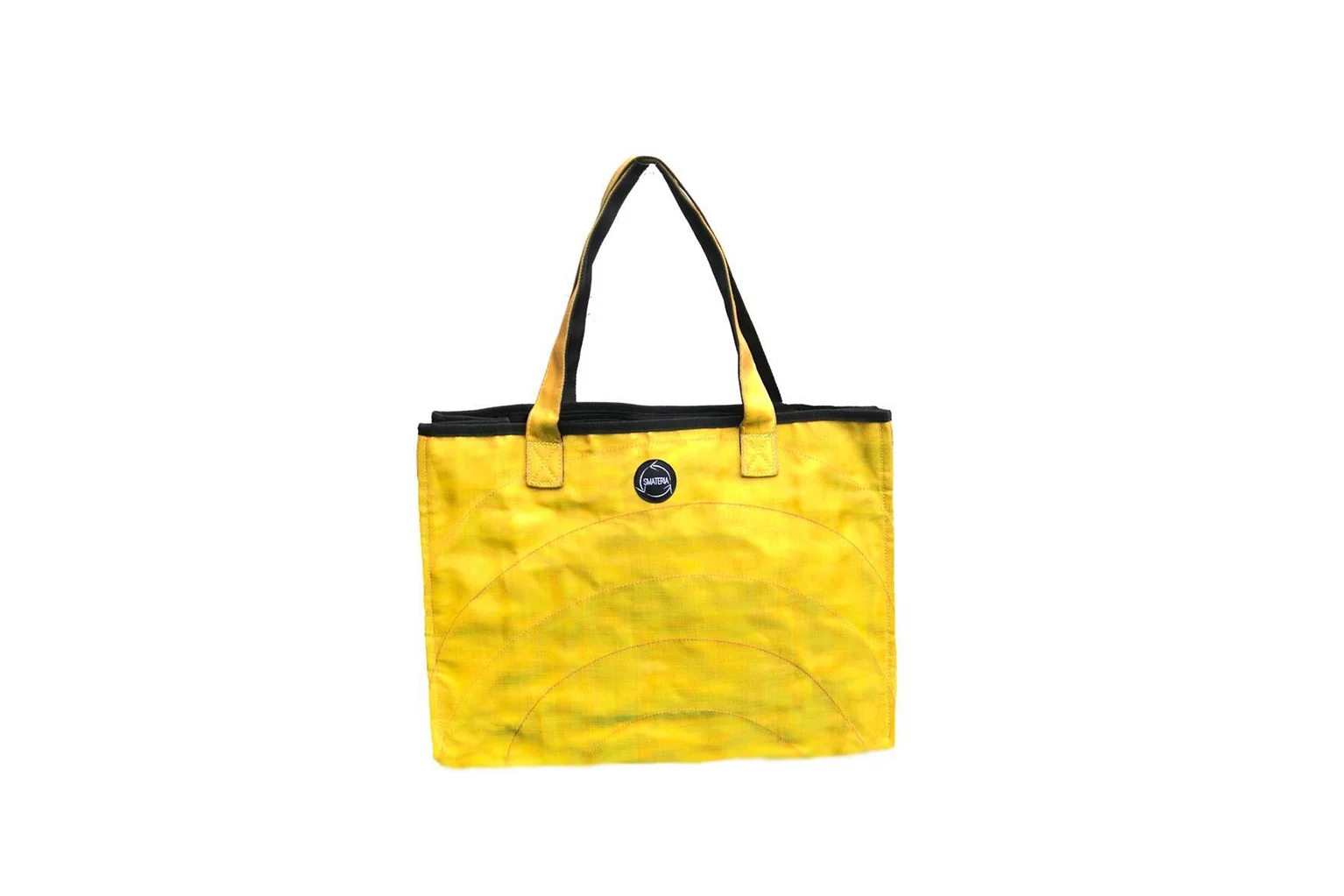 Yellow Shopper Bag made from Recycled Fishing Nets - Medium