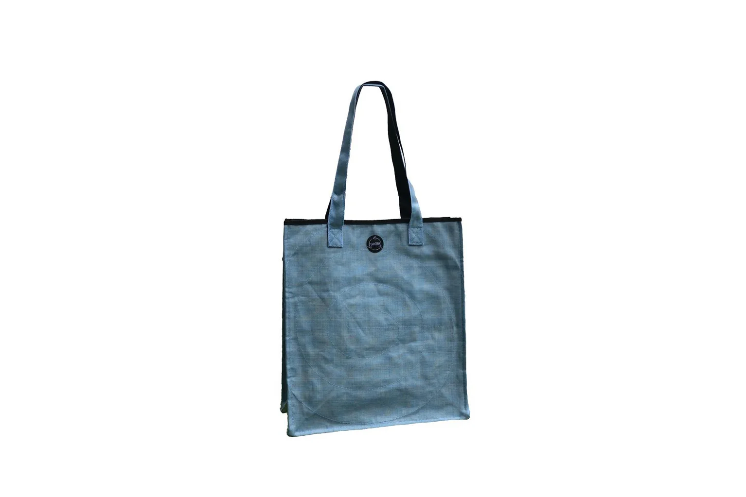 Light Blue Shopper Bag made from Recycled Fishing Nets - Large